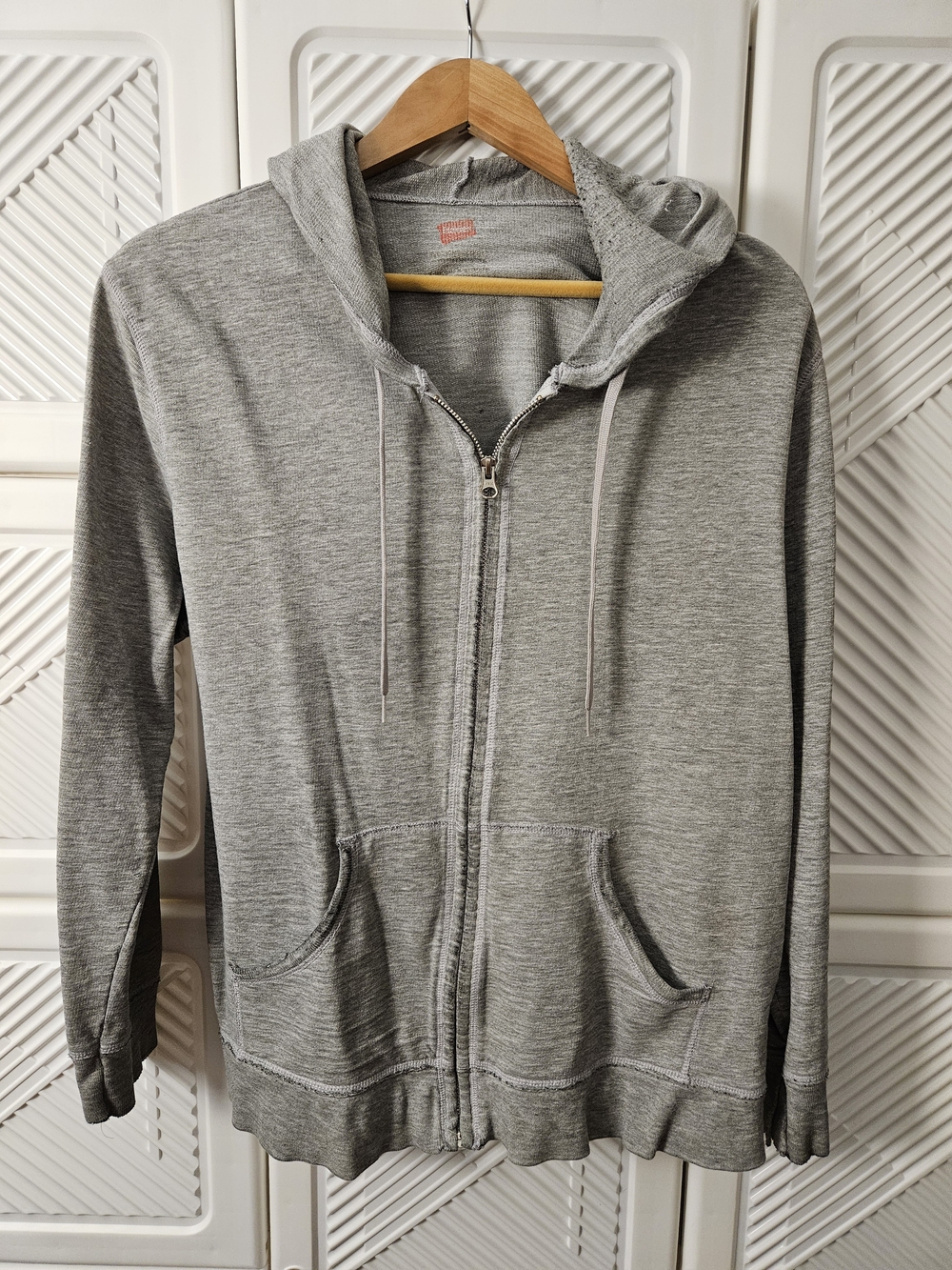 Hanes Gray Full-Zip Hoodie Jacket